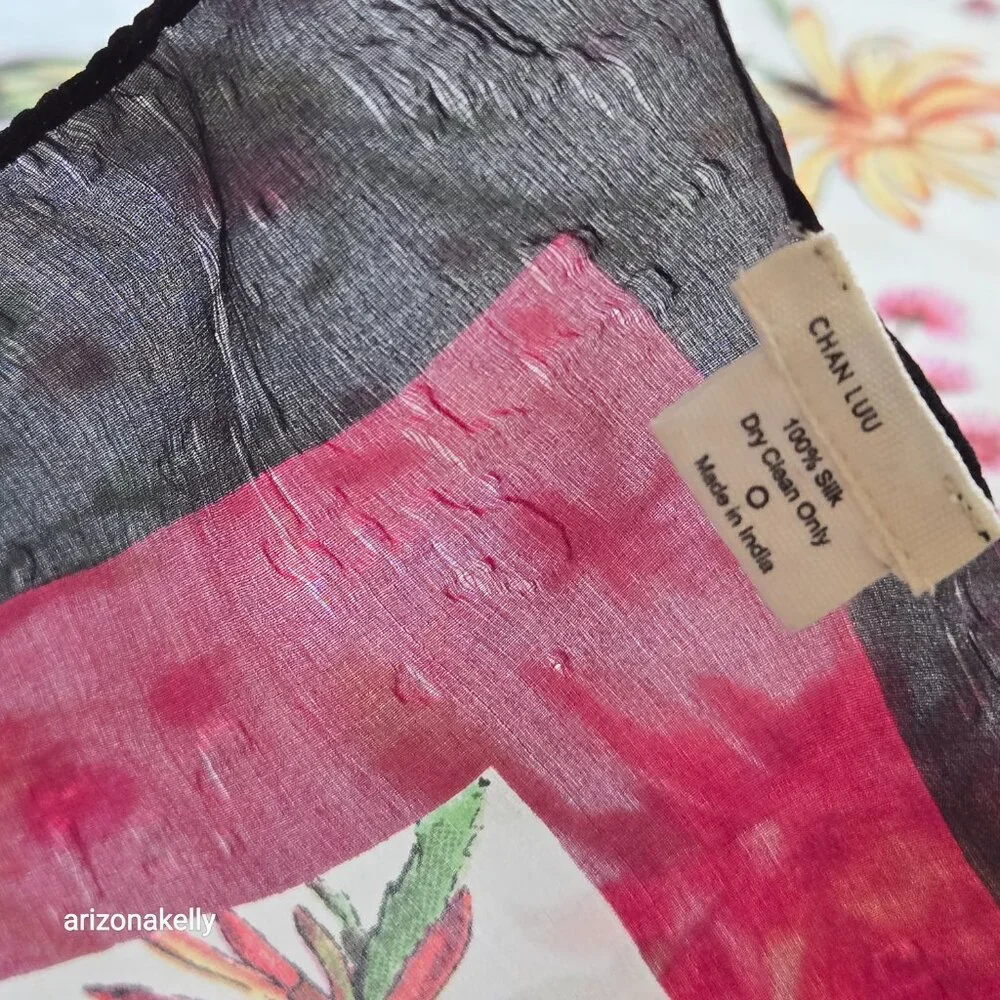 Chan Luu Silk Scarf Floral